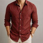 Nova Linenn™ Camisa de Lino Premium