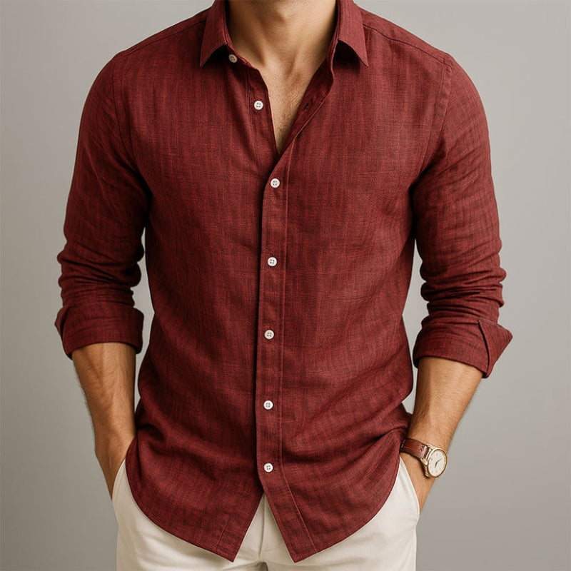 Nova Linenn™ Camisa de Lino Premium