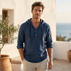 Dante Linnen™ Camisa de Lujo con Capucha – Elegancia y Comodidad