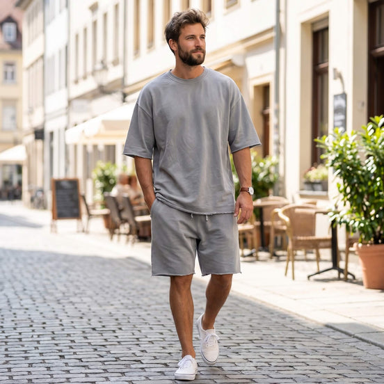 Conjunto Fit Linnen™ Corte Premium, holgado y color liso.