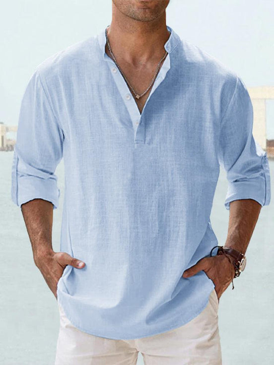 Camisa de Lino cómodo, flexible y transpirable
