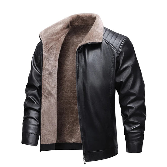 Chaqueta de Cuero Moto Winter