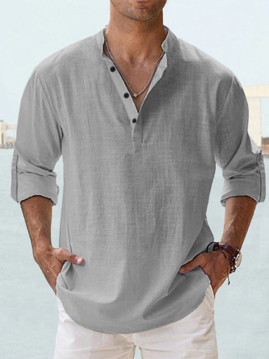 Camisa de Lino cómodo, flexible y transpirable