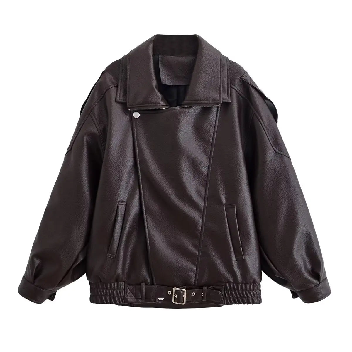 Notting Hill Asymmetrical Leather Jacket 