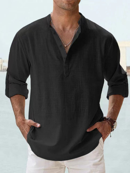 Camisa de Lino cómodo, flexible y transpirable
