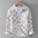 Camisa de Seda Estampada moderno y transpirable