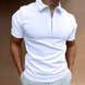 Polo Elegante Interlock Premium con Cremallera Lurea