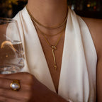 Zarelle Gold Serpentine Pendant
