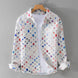 Camisa de Seda Estampada moderno y transpirable