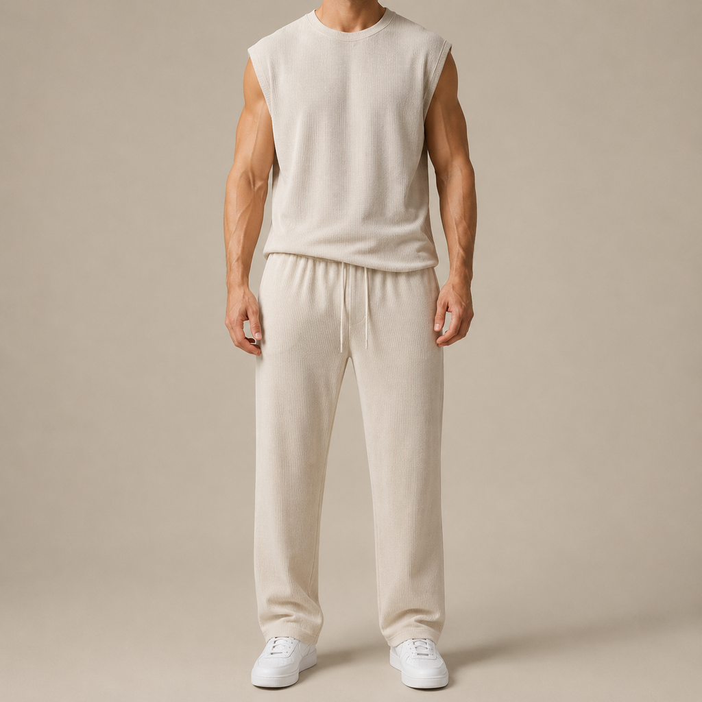 Dante - Conjunto de Pantalón y Camisa Sin Mangas