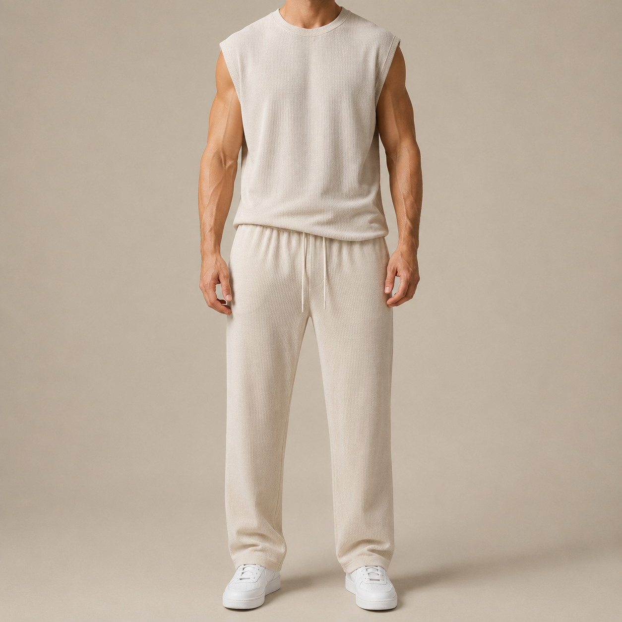 Dante - Conjunto de Pantalón y Camisa Sin Mangas