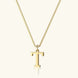Therese Letter Initial Gold Necklace