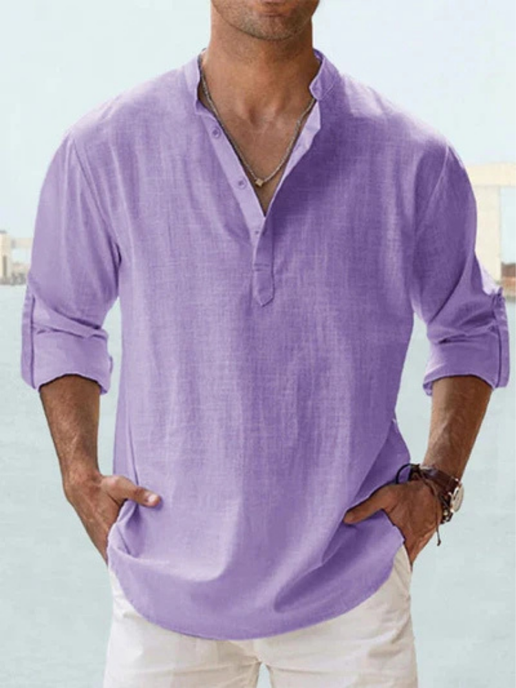 Camisa de Lino cómodo, flexible y transpirable