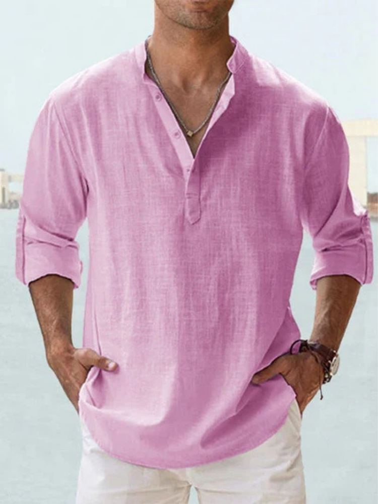 Camisa de Lino cómodo, flexible y transpirable
