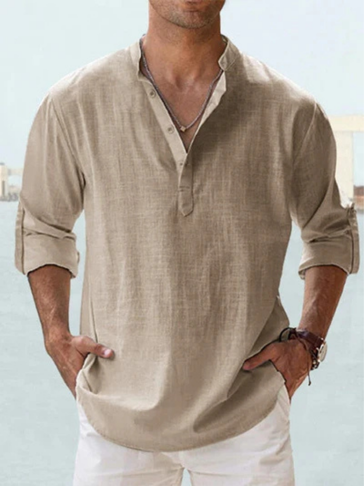 Camisa de Lino cómodo, flexible y transpirable