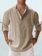 Camisa de Lino cómodo, flexible y transpirable