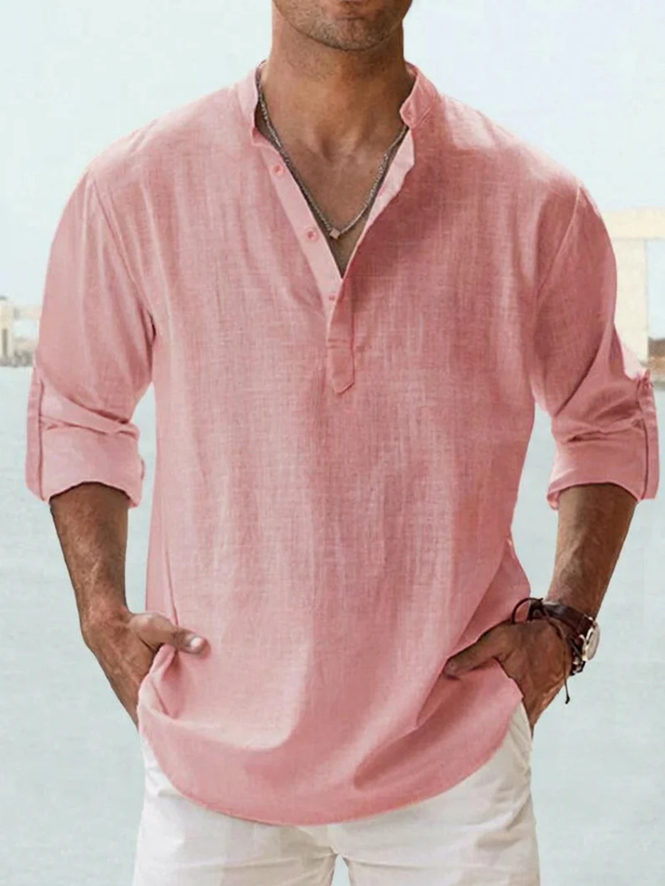 Camisa de Lino cómodo, flexible y transpirable