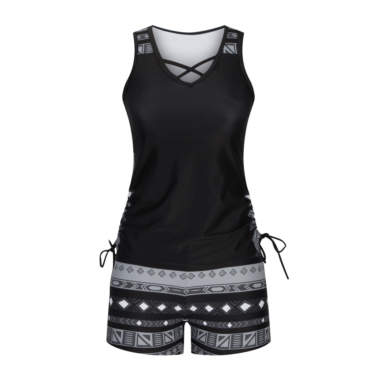 Tankini Traje de baño con estampado geométrico
