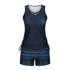 Tankini Traje de baño con estampado geométrico