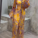 Maria Chic Dress with V-Neck