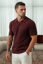 Polo de cachemira premium de corte ajustado