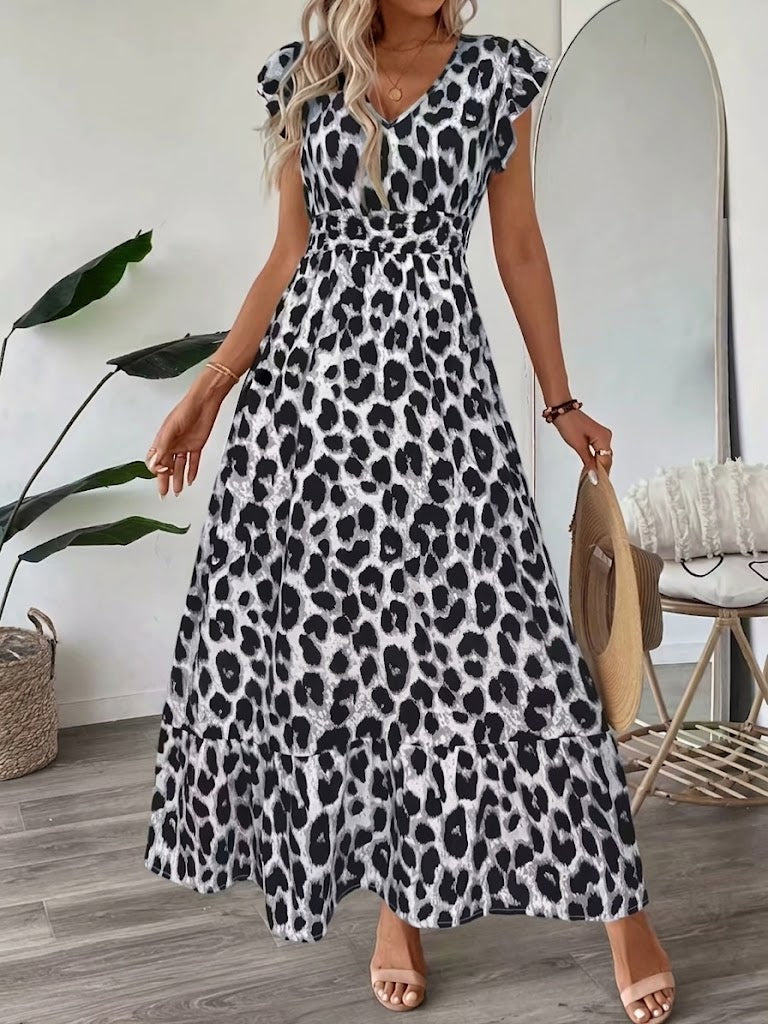 Celia - Vestido maxi barroco con escote