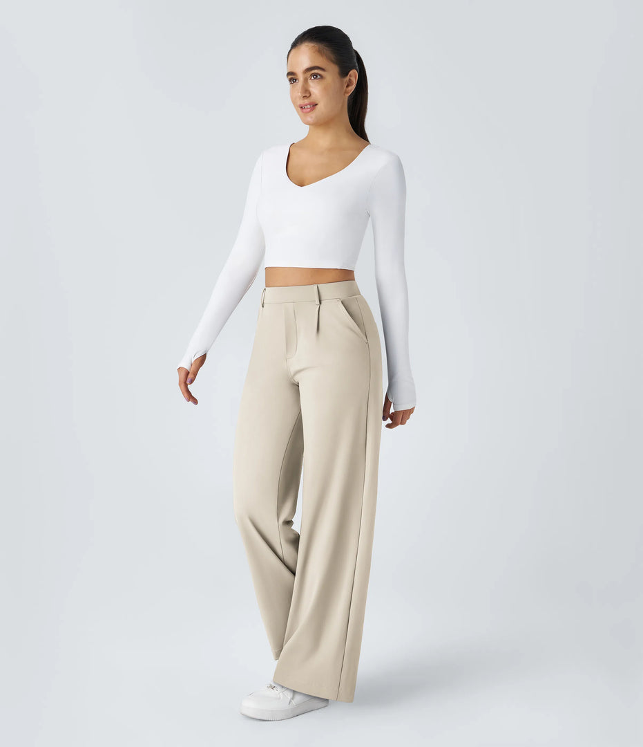 Elegant Stretch Linnen™ Pants - Perfect Line - Wrinkle-Resistant