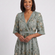 Melodi – Vestido largo de flores con cuello en V