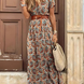 Joselin™ – Vestido largo bohemio y vaporoso con cinturón