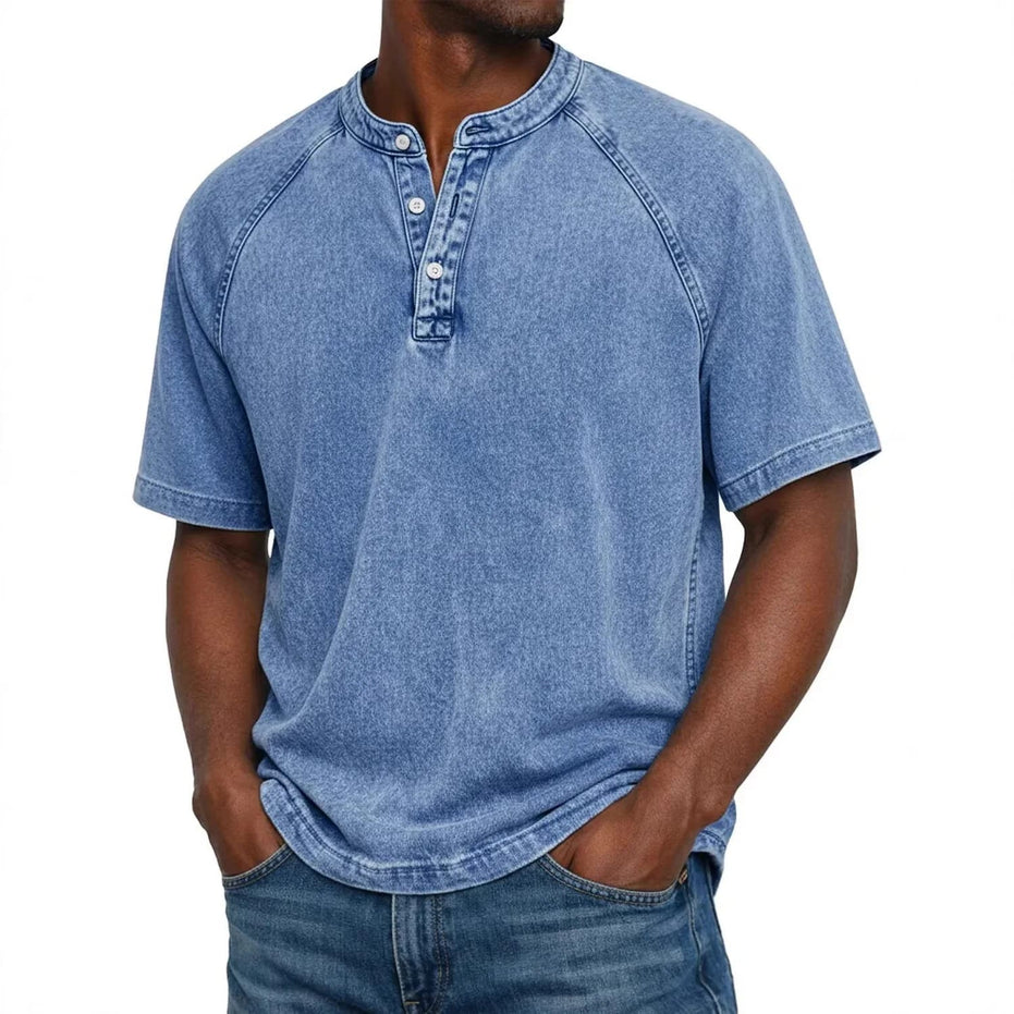 Camiseta Saltwater Henley Oversize