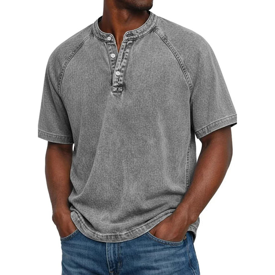 Camiseta Saltwater Henley Oversize