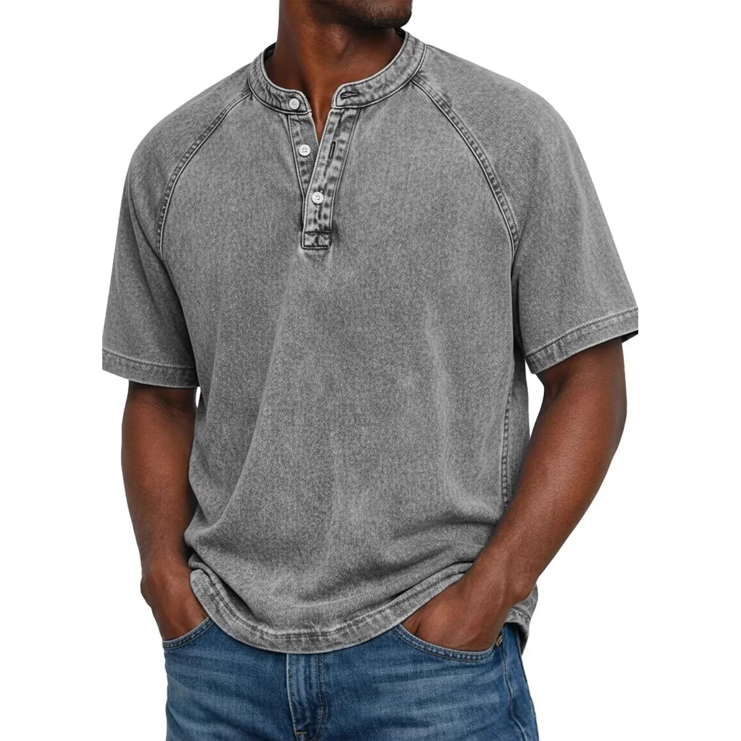 Camiseta Saltwater Henley Oversize