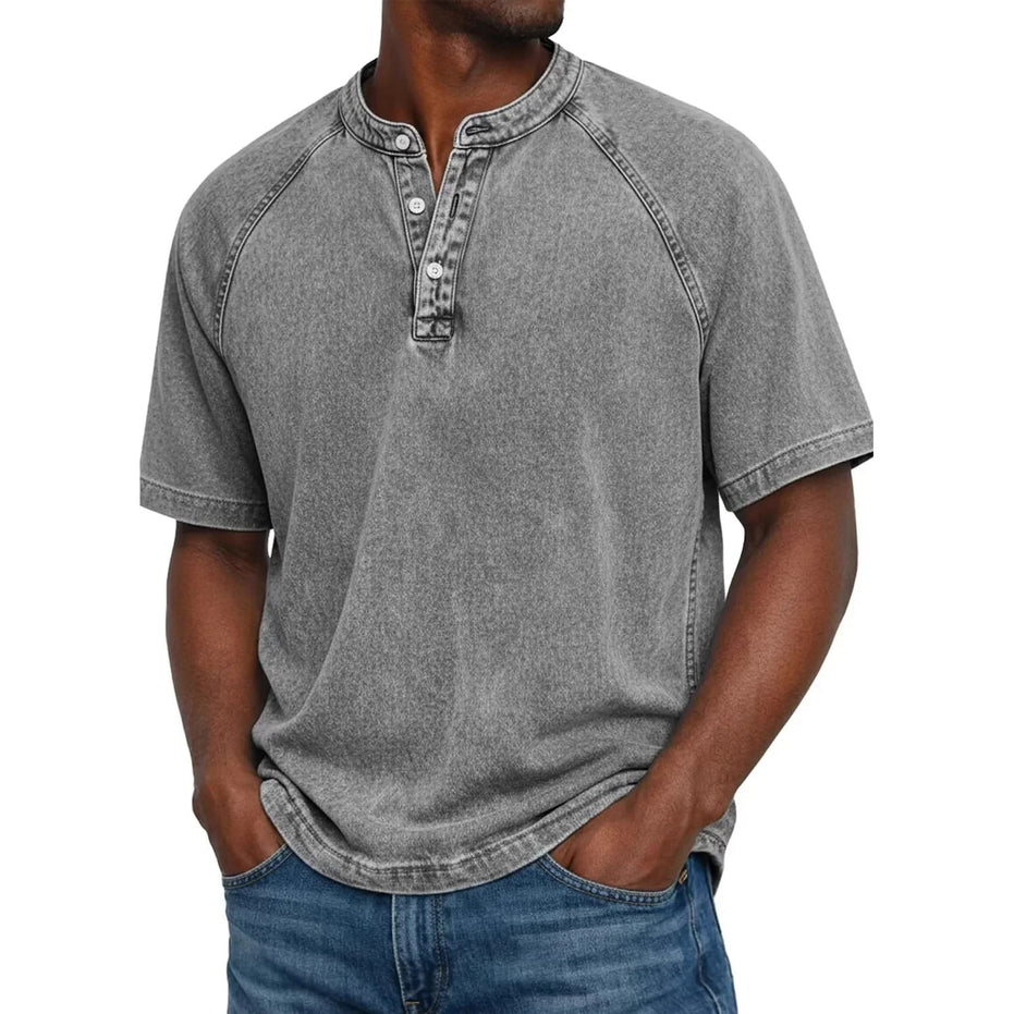 Camiseta Saltwater Henley Oversize