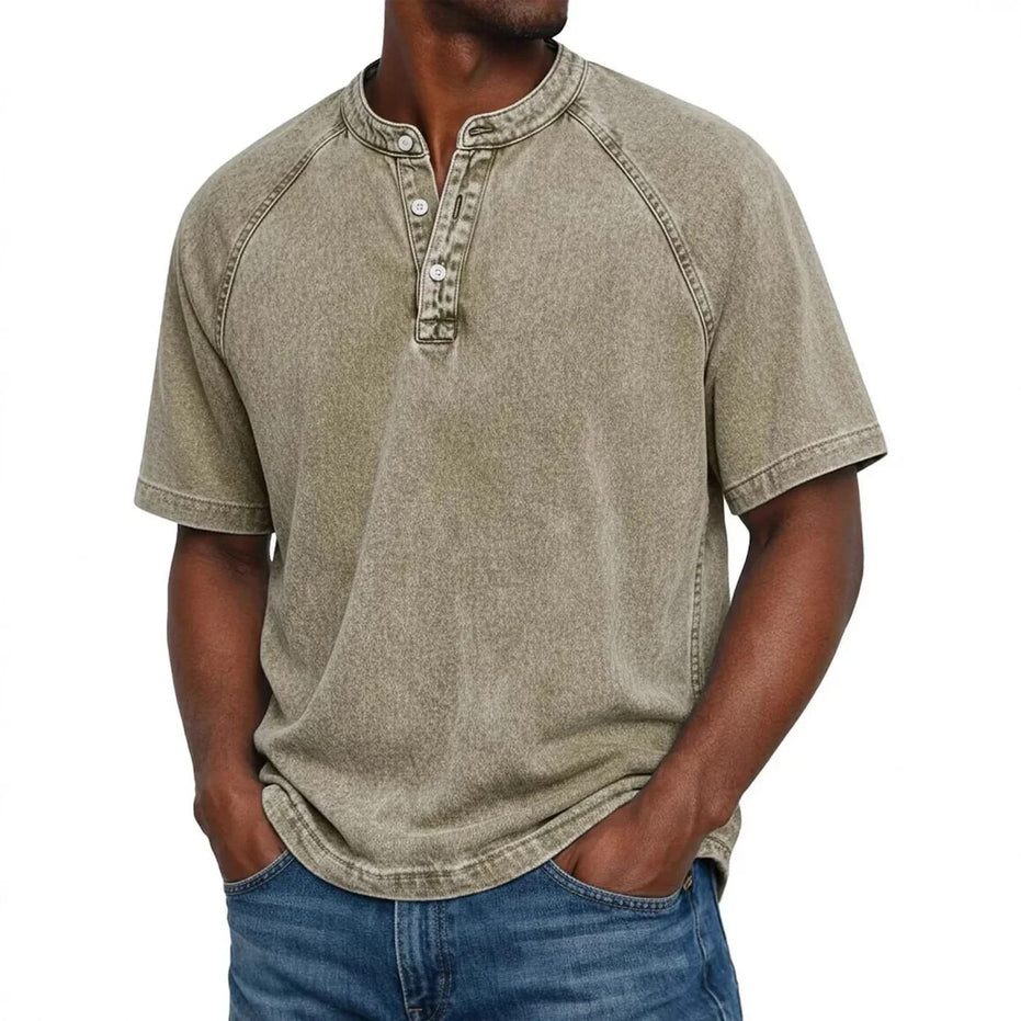Camiseta Saltwater Henley Oversize