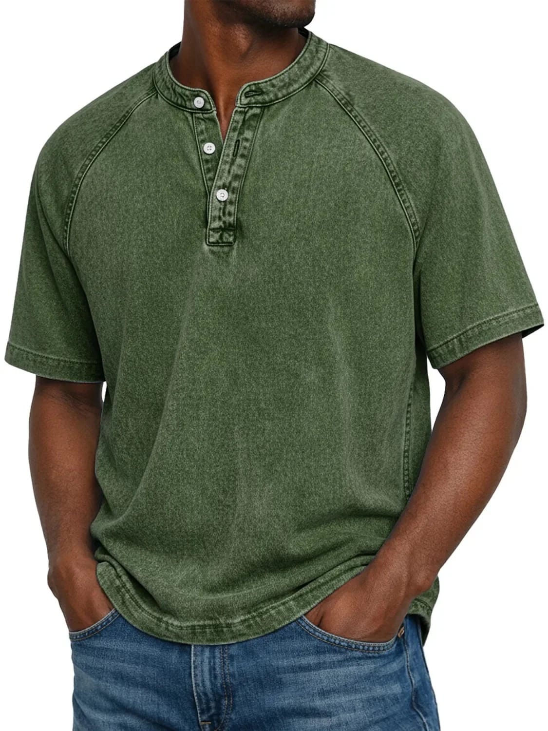 Camiseta Saltwater Henley Oversize