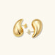 Sandra Teardrop Gold Earrings