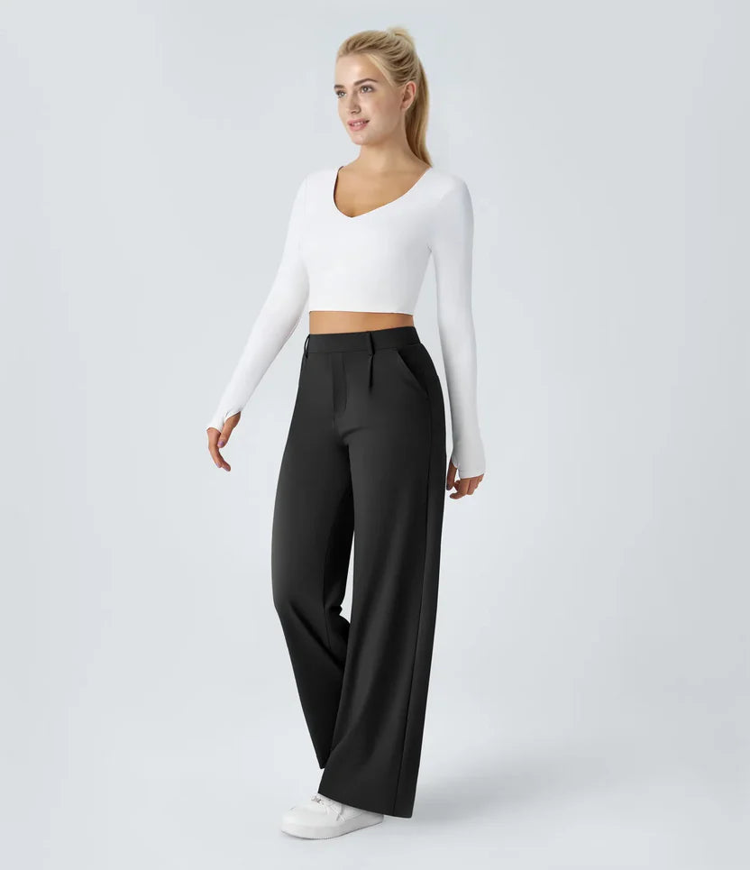 Elegant Stretch Linnen™ Pants - Perfect Line - Wrinkle-Resistant