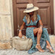 Joselin™ – Vestido largo bohemio y vaporoso con cinturón