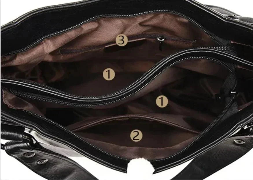 Bolso de cuero genuino - Atis
