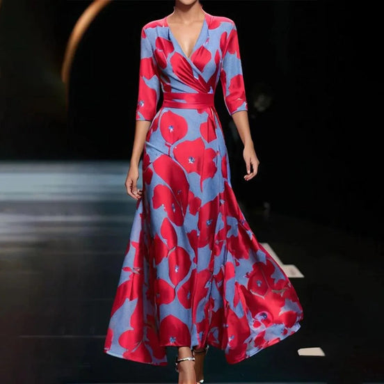 Vestido Chic con Estampado Floral